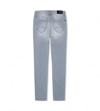 Pepe Jeans Kavbojke Pixlette z visokim pasom sive barve