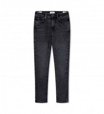 Pepe Jeans Calas de ganga de cintura alta Pixlette preto