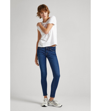 Pepe Jeans Blaue Skinny-Jeans mit niedriger Leibhhe
