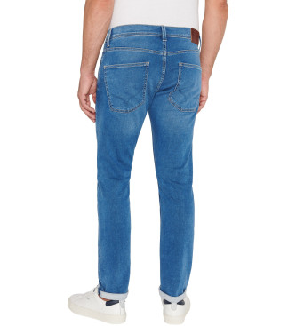 Pepe Jeans Niebieskie dżinsy slim
