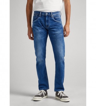 Pepe Jeans Niebieskie jeansy dresowe