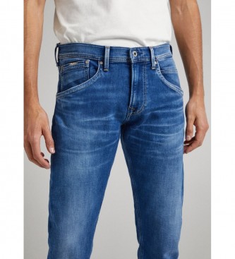 Pepe Jeans Niebieskie jeansy dresowe