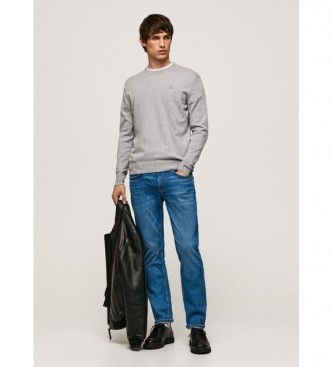 Pepe Jeans Pull Andr Col rond gris