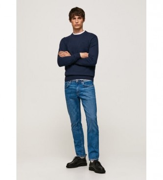 Pepe Jeans Pull Andr Col rond marine