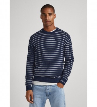 Pepe Jeans Maglia Andre a righe blu navy