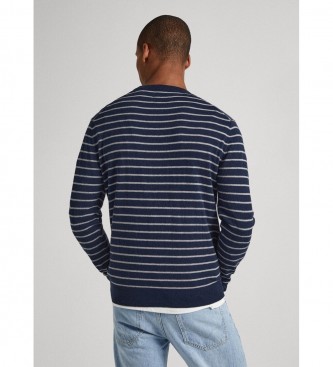 Pepe Jeans Maglia Andre a righe blu navy
