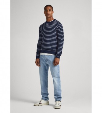 Pepe Jeans Maglia Andre a righe blu navy