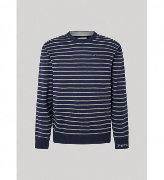 Pepe Jeans Maglia Andre a righe blu navy