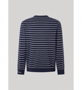 Pepe Jeans Maglia Andre a righe blu navy