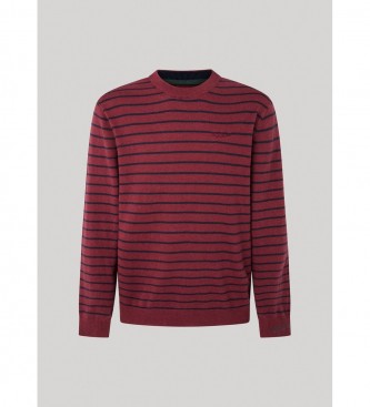 Pepe Jeans Jersey Andre Stripes granate