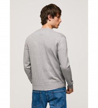 Pepe Jeans Pull col V Andre gris