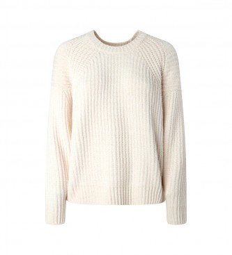 Pepe Jeans Bethany beige Chenille-Pullover