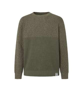 Pepe Jeans Zielony sweter Costello