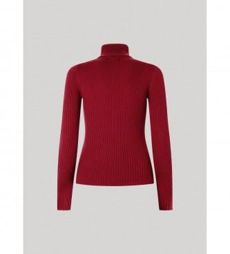 Pepe Jeans Sweter Dalia w kolorze bordowym