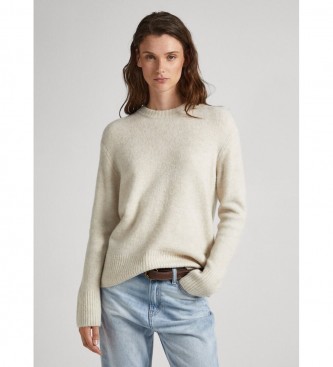 Pepe Jeans Beżowy sweter Denisse