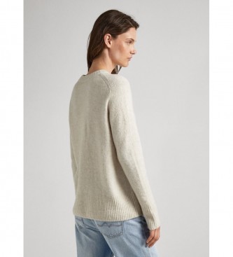 Pepe Jeans Beżowy sweter Denisse