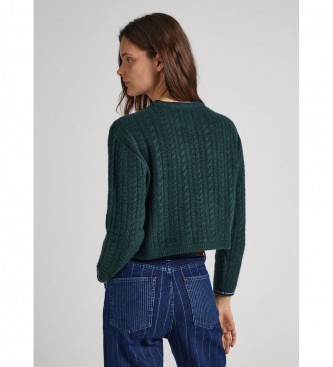 Pepe Jeans Elnora pulover zelena
