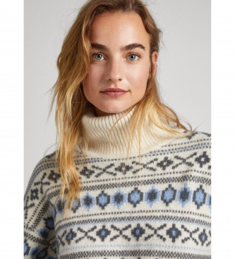 Pepe Jeans Sweter Elsa biały