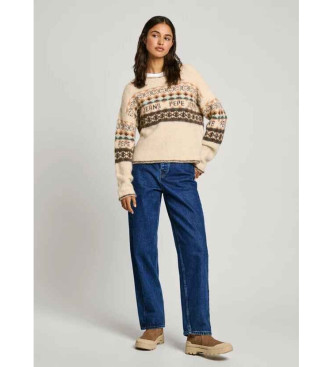 Pepe Jeans Pull Hitty blanc cru