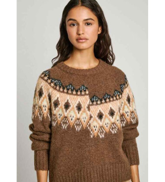 Pepe Jeans Holly-Pullover braun