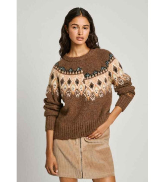 Pepe Jeans Holly-Pullover braun