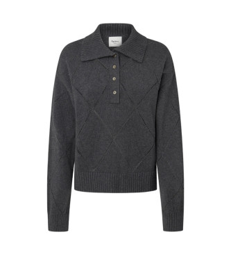 Pepe Jeans Sweter Idris szary