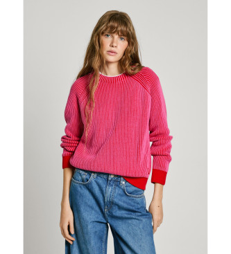 Pepe Jeans Pull palmier rose