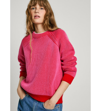 Pepe Jeans Pull palmier rose