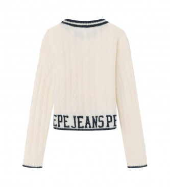 Pepe Jeans Sweter Romane biały