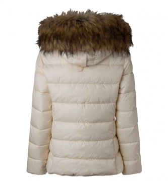 Pepe Jeans Quilted jacket June white