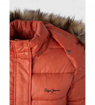 Pepe Jeans Quilted jacket June orange