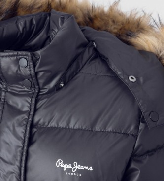 Pepe Jeans Short quilted coat June navy