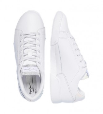 Pepe Jeans Lambert Chic sneakers in pelle bianche