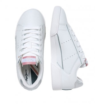 Pepe Jeans Sneakers in pelle Lambert bianca