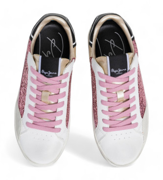 Pepe Jeans Lane Glitter Sneakers roze