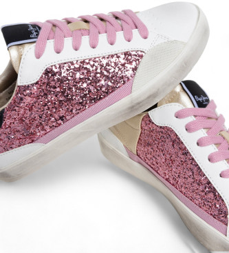 Pepe Jeans Lane Glitter Sneakers pink