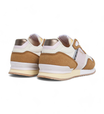 Pepe Jeans London Glam Sneakers brun 