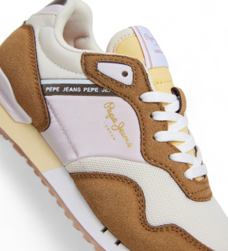 Pepe Jeans London Glam Sneakers brun 