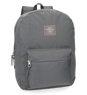 Pepe Jeans Backpack adaptable to trolley Pepe Jeans Cross 44cm Grey