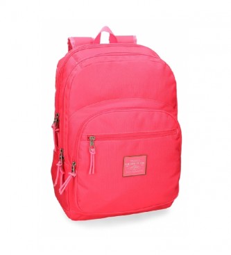 Pepe Jeans Pepe Jeans Cross sac  dos adaptable trolley  double compartiment -44x30,5x15cm- Rose