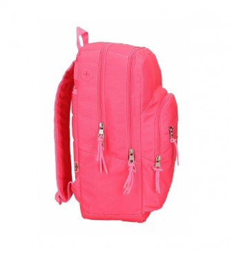 Pepe Jeans Pepe Jeans Cross trolley adaptable backpack double compartment -44x30,5x15cm- Pink