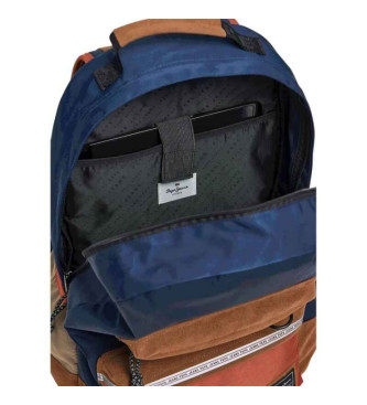 Pepe Jeans Mochila Alvin London azul, castanha