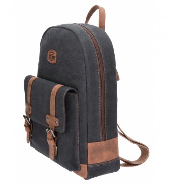 Pepe Jeans Horse casual backpack computer backpack adaptable to trolley -42x30x12cm- Marine