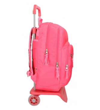 Pepe Jeans Backpack with car Pepe Jeans Cross double compartment Fuchsia -44x30,5x15cm-