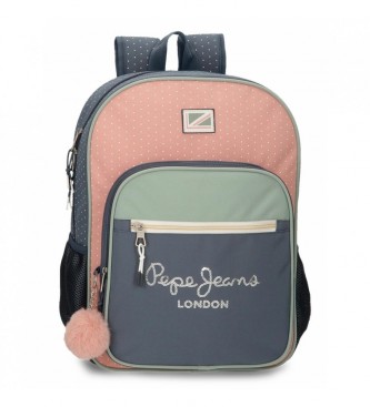 Pepe Jeans Zaino scuola blu adattabile Laila