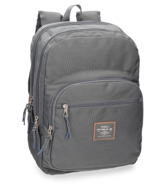 Pepe Jeans Pepe Jeans Cross backpack double compartment Gray -30,5x44x15cm-