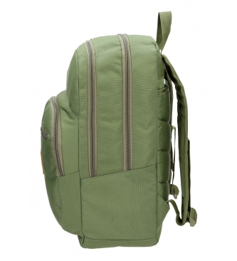 Pepe Jeans Pepe Jeans Cross backpack double compartment Kaki -30,5x44x15cm-