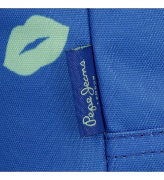 Pepe Jeans Plecak Pepe Jeans Ruth z podwójnym zamkiem błyskawicznym -32x44x22cm - Niebieski