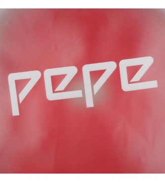 Pepe Jeans Zaino Little Pepe Jeans Cristal -25x32x12cm- Rosso