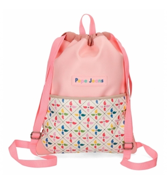 Pepe Jeans Pepe Jeans Tina backpack bag with front pocket -35x46cm- Pink